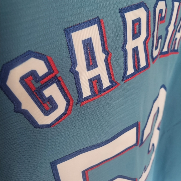 Adolis Garcia Texas Rangers Baby Blue Stitched Jersey. NWT & Ships Same Day - Picture 8 of 8